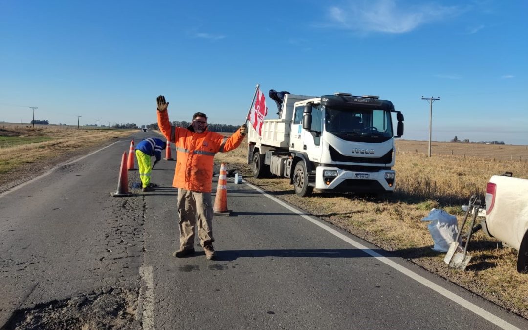 VIALIDAD NACIONAL PROSIGUE CON LAS TAREAS DE BACHEO SOBRE RN 178